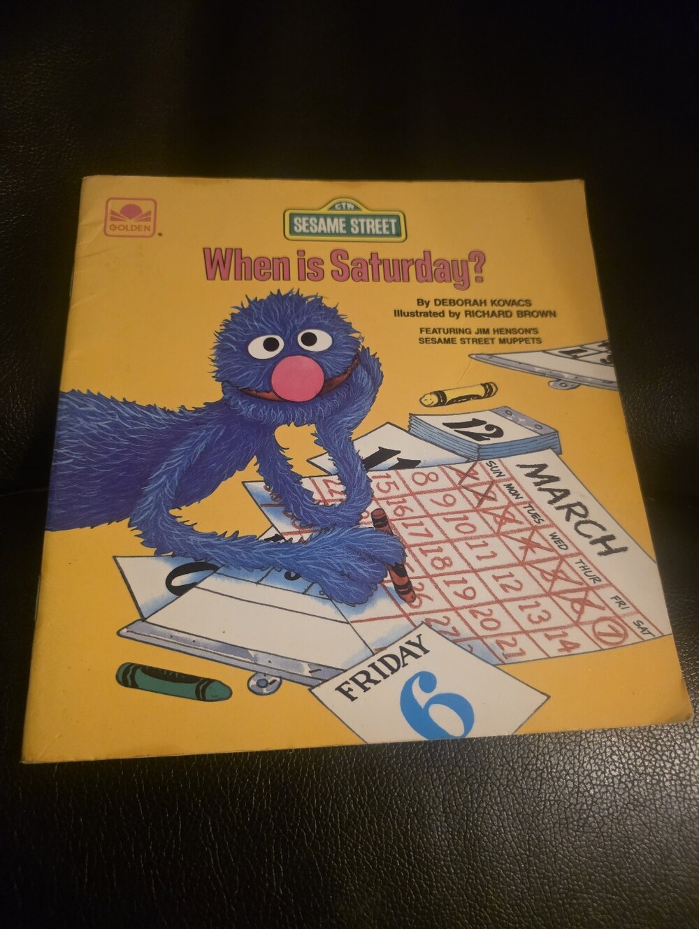 Sesame Street Golden Books When Is Saturday? Vintage Children’s Book 1981